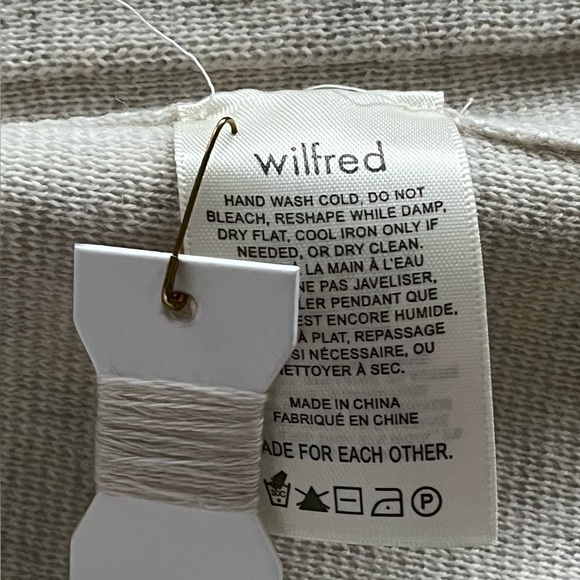 Aritzia Wilfred Belize Cardigan in Heather Birch in Sz M - Picture 8 of 9